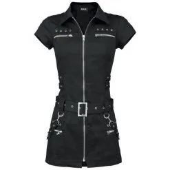 Robe Gothique H&R LONDON 'black Bondage'