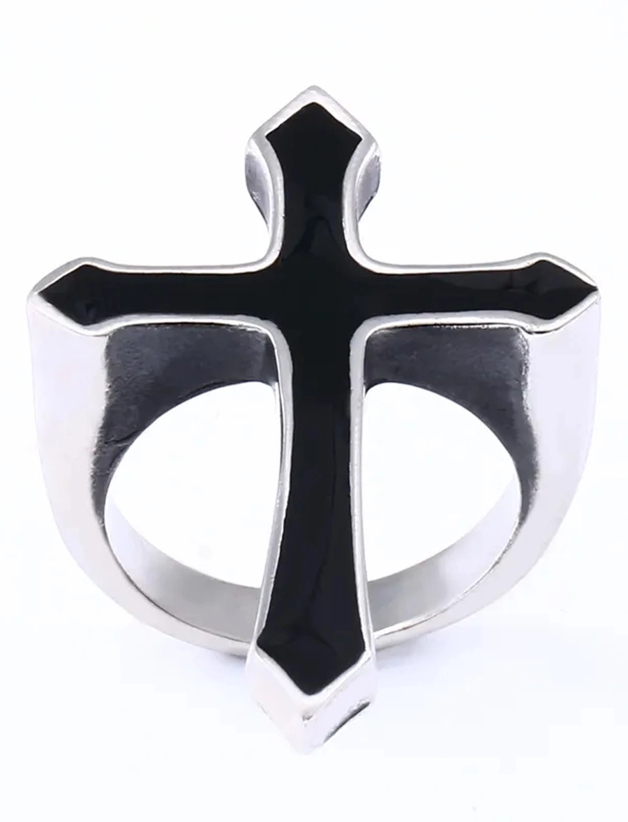 DISCOBOLE Bague Grande Croix Gothique 4 DISCOBOLE Bague Grande Croix Gothique – Image 2