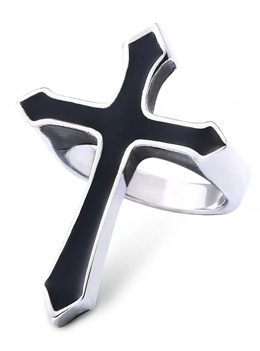 DISCOBOLE Bague Grande Croix Gothique 3 DISCOBOLE Bague Grande Croix Gothique