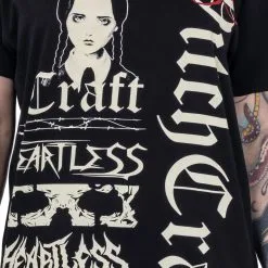 Heartless T-shirt Mercredi Addams 'Bitch Craft' 7 Heartless T-shirt Mercredi Addams 'Bitch Craft' -Vêtements Gothiques heartless b craft t unisex black heartless 3 900