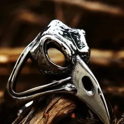 DISCOBOLE Bague Crâne De Corbeau -Vêtements Gothiques hf45f3d35be4742bcb5f1bc918da2b4abejpg 960x960 900