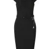 Robe HELL BUNNY 'miss Muffet' -Vêtements Gothiques hlb40100 miss muffet pencil dress black 10 900