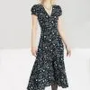 Robe Longue HELL BUNNY 'Hello Goodbye' -Vêtements Gothiques hlb40188 hello goodbye dress blk 01 900