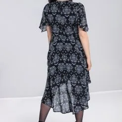 Robe Légère HELL BUNNY 'Lost Whispers' -Vêtements Gothiques hlb40189 lost whispers dress blk 04 900