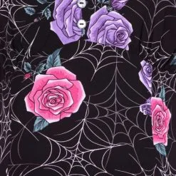 Robe Légère HELL BUNNY 'Eloise' -Vêtements Gothiques hlb40283z eloise mini dress blk 12 2 1600x 900