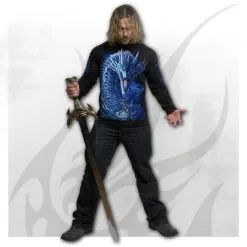 T-shirt Manches Longues SPIRAL 'Ice Dragon' -Vêtements Gothiques image 19208 900