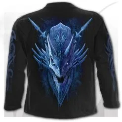 T-shirt Manches Longues SPIRAL 'Ice Dragon' -Vêtements Gothiques image 19209 900