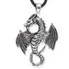 EtNox Pendentif Dragon En Acier Inoxydable