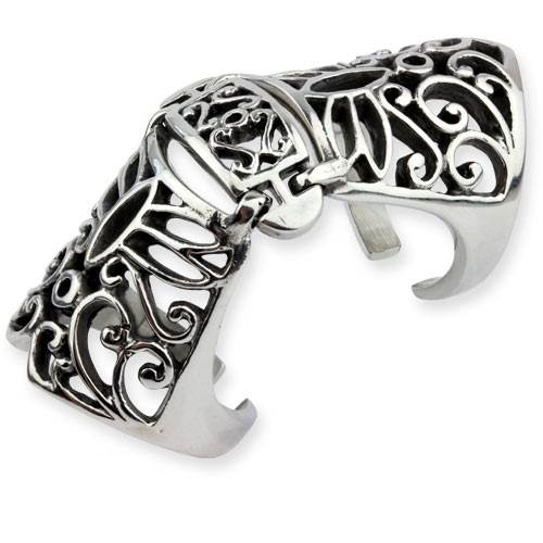 Bague Armure En Acier Inoxydable ETNOX 3 Bague Armure En Acier Inoxydable ETNOX