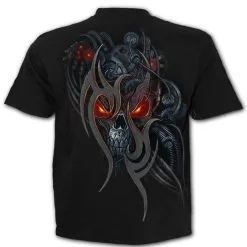 T-shirt Noir SPIRAL 'steampunk Skull' -Vêtements Gothiques image zoom144 900