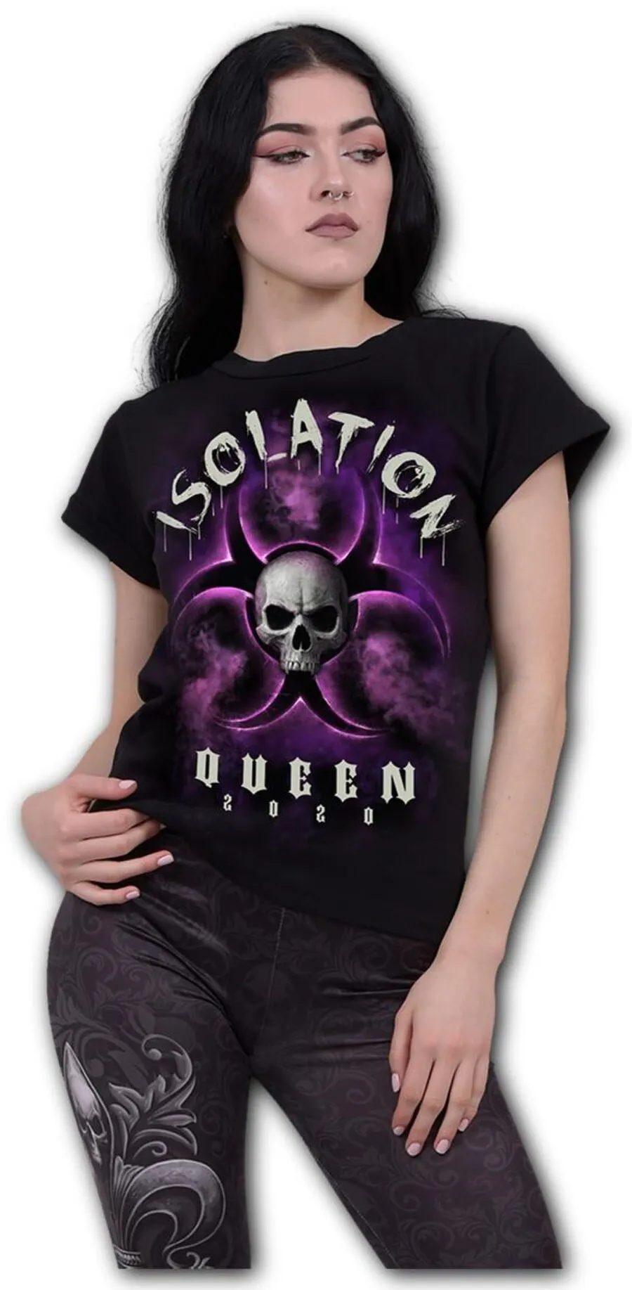 T-shirt Dark Wear SPIRAL 'isolation Queen' 4 T-shirt Dark Wear SPIRAL 'isolation Queen' – Image 2