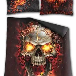 Parure De Lit SPIRAL 'skull Blast' -Vêtements Gothiques image zoom252 900