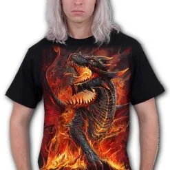 T-shirt Homme SPIRAL 'draconis' -Vêtements Gothiques image zoom44 900