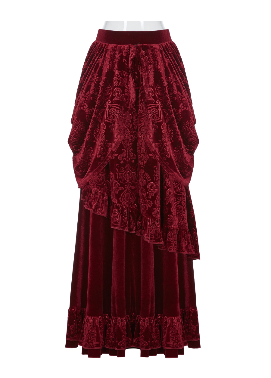 Jupe Victorienne Rouge PUNK RAVE 'blood Empera' 3 Jupe Victorienne Rouge PUNK RAVE 'blood Empera'