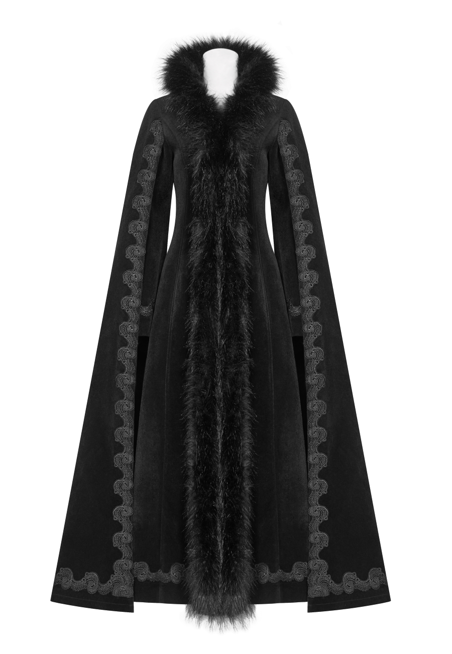 Long Manteau Gothique Punk Rave 'Goth Queen' 3 Long Manteau Gothique Punk Rave 'Goth Queen'