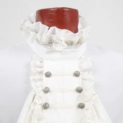 Chemise Gothique Blanche à Jabot PUNK RAVE -Vêtements Gothiques img 1921