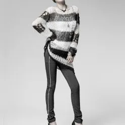 Haut Noir Et Blanc PUNK RAVE 'apocalypse 2022' 9 Haut Noir Et Blanc PUNK RAVE 'apocalypse 2022' -Vêtements Gothiques img 4781 900