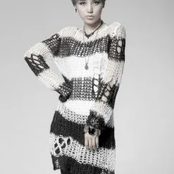 Haut Noir Et Blanc PUNK RAVE 'apocalypse 2022'