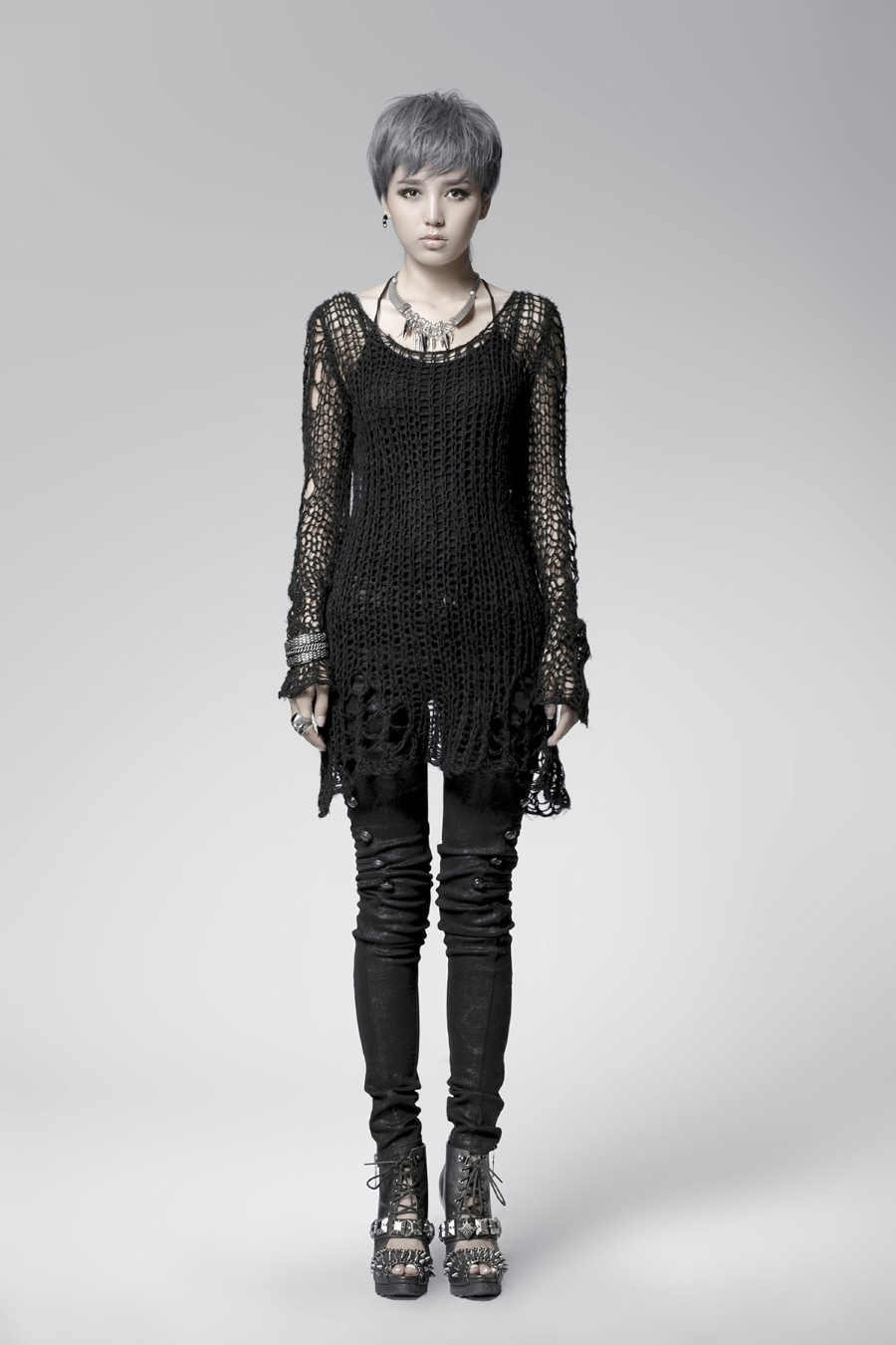 Haut Destroy Noir PUNK RAVE 'apocalypse 2022' 5 Haut Destroy Noir PUNK RAVE 'apocalypse 2022' – Image 3