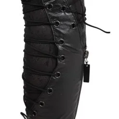 Guêtres Gothiques Cuir PUNK RAVE -Vêtements Gothiques img 8223