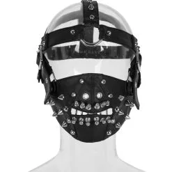 PUNK RAVE Masque Gothique En Simili Cuir Noir 'Hannibal' 10 PUNK RAVE Masque Gothique En Simili Cuir Noir 'Hannibal' -Vêtements Gothiques img 8634