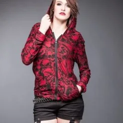 Veste Zippée QUEEN OF DARKNESS -Vêtements Gothiques ja1 270 13 web4 720x600 900