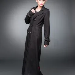 Long Manteau Femme QUEEN OF DARKNESS -Vêtements Gothiques ja1 2741132 900
