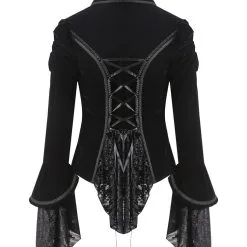 Veste Velours DARK IN LOVE 'hunila' 10 Veste Velours DARK IN LOVE 'hunila' -Vêtements Gothiques jw172 001 900