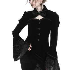 Veste Velours DARK IN LOVE 'hunila' 11 Veste Velours DARK IN LOVE 'hunila' -Vêtements Gothiques jw172 102 900