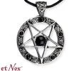 EtNox Pentagramme Satanique Inversé En Argent 925 -Vêtements Gothiques k062a 900
