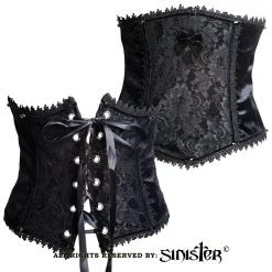 Serre-taille Gothique Noir SINISTER