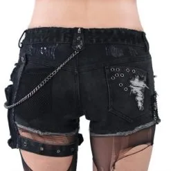Short Gothique Femme PUNK RAVE 10 Short Gothique Femme PUNK RAVE -Vêtements Gothiques k1273