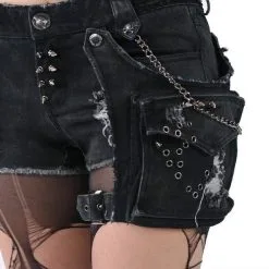 Short Gothique Femme PUNK RAVE 13 Short Gothique Femme PUNK RAVE -Vêtements Gothiques k1275