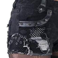 Short Gothique Femme PUNK RAVE 12 Short Gothique Femme PUNK RAVE -Vêtements Gothiques k1276