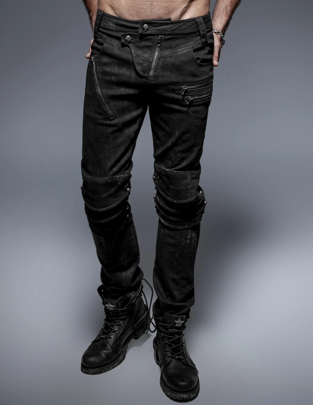 Pantalon Goth Rock Homme PUNK RAVE 3 Pantalon Goth Rock Homme PUNK RAVE