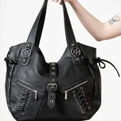 Sac à Main KILLSTAR 'Killjoy' -Vêtements Gothiques killjoy handbag b x1600 900