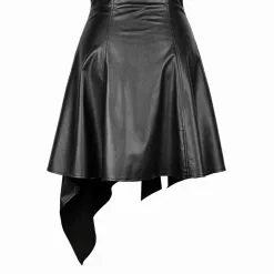 Jupe Simili Cuir DARK IN LOVE -Vêtements Gothiques kw164 001 900