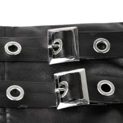 Jupe Simili Cuir DARK IN LOVE -Vêtements Gothiques kw164 200 900