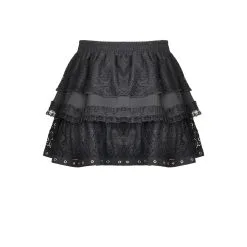 DARK IN LOVE Mini Jupe Lolita 'tozawa' -Vêtements Gothiques kw191 001 900