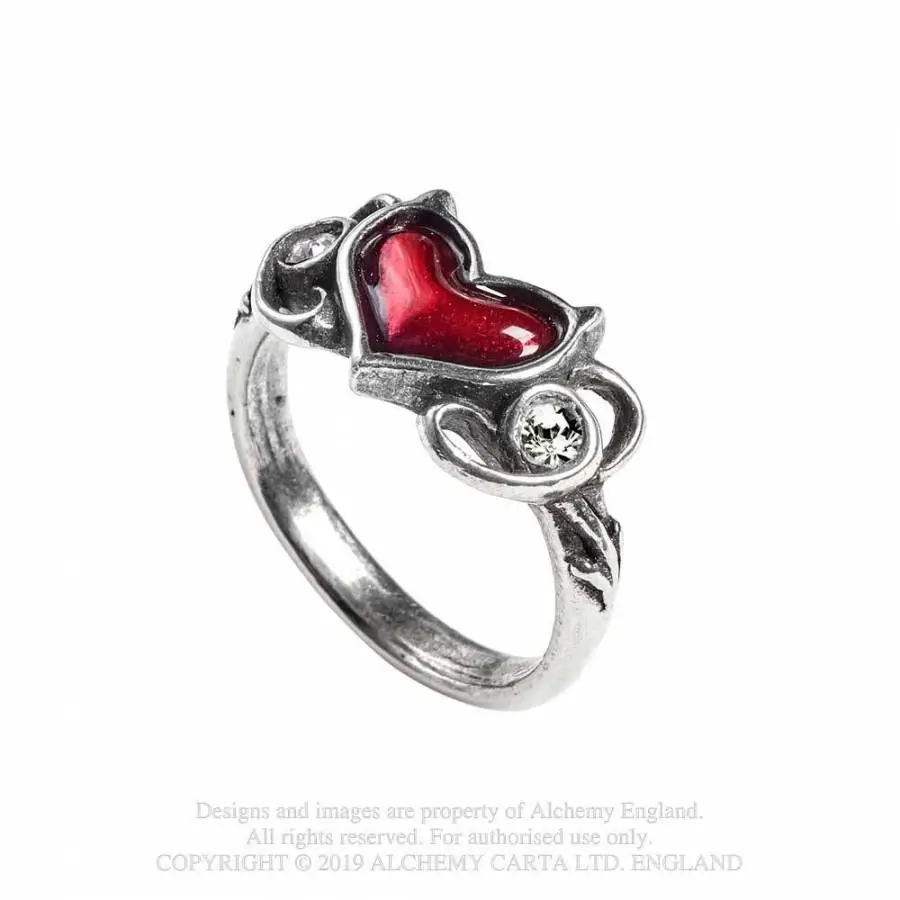 Bague ALCHEMY GOTHIC 'little Devil Heart' 4 Bague ALCHEMY GOTHIC 'little Devil Heart' – Image 2