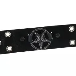 DISCOBOLE Ceinture Cuir BAPHOMET -Vêtements Gothiques lsf2153 900