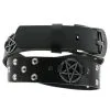 DISCOBOLE Ceinture Cuir PENTAGRAMME -Vêtements Gothiques lsf2 171 900