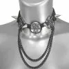 DISCOBOLE Collier Cuir Pentagrammes 1 DISCOBOLE Collier Cuir Pentagrammes -Vêtements Gothiques lsf3 18 b 900