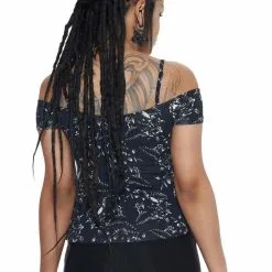 Haut KILLSTAR 'lulu Bardot Top' -Vêtements Gothiques lulu bardot top c x1600 900