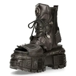 Bottines Cuir New Rock M.BIOS107-C3 -Vêtements Gothiques m bios107 c3 4 900