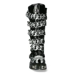 Bottes Cuir New Rock M-MET033-C1 -Vêtements Gothiques m met033 c1 3 900