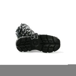 Bottes Cuir New Rock M-MET033-C1 -Vêtements Gothiques m met033 c1 6 900