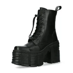 Bottines Cuir New Rock M-TM001-C1 -Vêtements Gothiques m tm001 c1 1 900