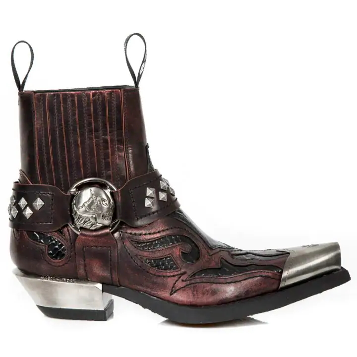 Santiags Cuir New Rock M.WST005P-C4 3 Santiags Cuir New Rock M.WST005P-C4
