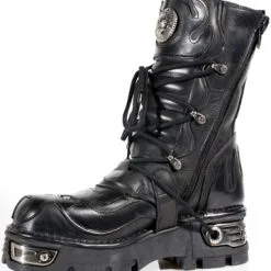 Bottes Gothiques NEW ROCK N°107 Black -Vêtements Gothiques m107s34